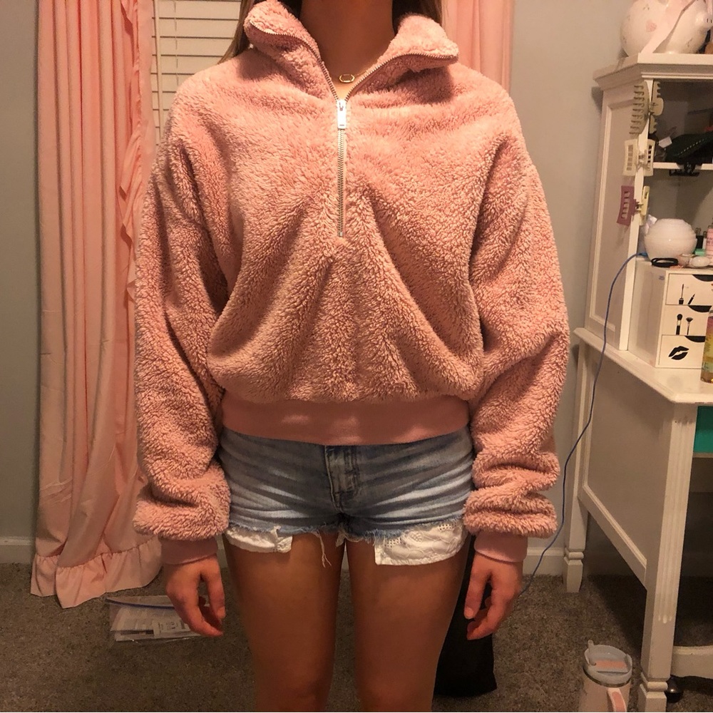 Express Girls wool pull over hoodie